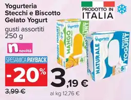 Carrefour Yogurteria Stecchi e Biscotto Gelato Yogurt offerta