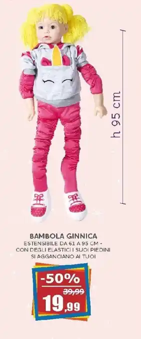 Bambola Ginnica 61 a 95 cm