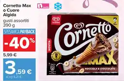 Carrefour Cornetto Max o Cuore Algida offerta