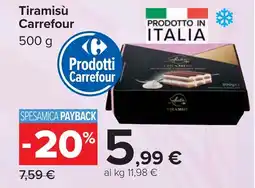 Carrefour Tiramisù Carrefour offerta