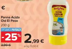 Carrefour Panna Acida Old El Paso offerta