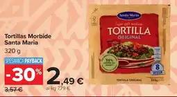 Carrefour Tortillas Morbide Santa Maria offerta