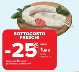 Carrefour Iper Salamella romana salumificio sorrentino offerta