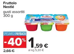 Carrefour Fruttolo Nestlé offerta