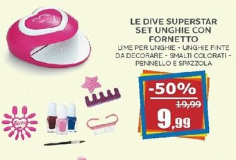 Happy Casa Le Dive Superstar Set Unghie con Fornetto offerta