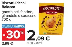 Carrefour Biscotti Ricchi Balocco offerta