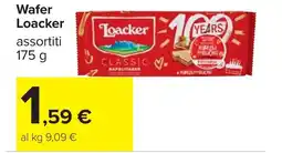 Carrefour Wafer Loacker offerta