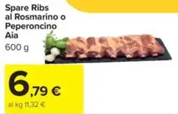 Carrefour Iper Spare ribs al rosmarino o peperoncino AIA offerta