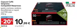 Carrefour Capsule Caffè Vergnano Compatibili Nespresso offerta