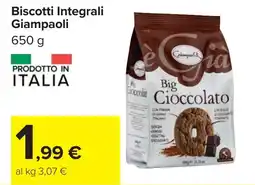 Carrefour Biscotti Integrali Giampaoli offerta
