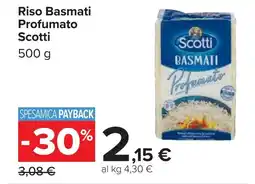 Carrefour Riso Basmati Profumato Scotti offerta