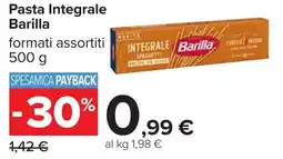 Carrefour Pasta Integrale Barilla offerta