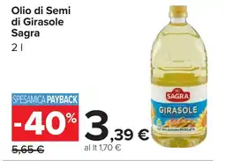 Carrefour Olio di Semi di Girasole Sagra offerta