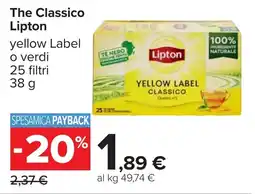 Carrefour The Classico Lipton offerta