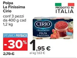 Carrefour Polpa La Finissima Cirio offerta