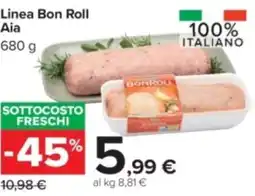Carrefour Iper Linea bon roll AIA offerta