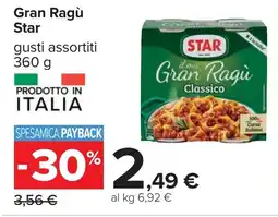 Carrefour Gran Ragù Star offerta