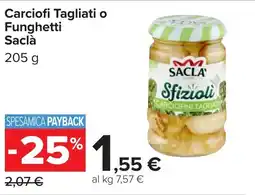 Carrefour Carciofi Tagliati o Funghetti Saclà offerta