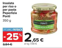 Carrefour Insalata per riso o per pasta Peperlizia Ponti offerta