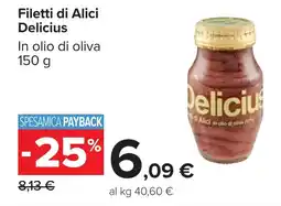 Carrefour Filetti di Alici Delicius offerta