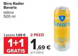 Carrefour Birra Radler Bavaria offerta