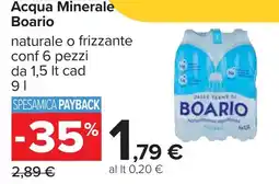 Carrefour Acqua Minerale Boario offerta