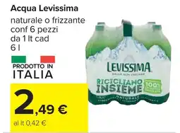 Carrefour Acqua Levissima offerta