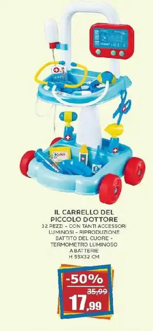 Happy Casa Il Carrello Del Piccolo Dottore H 55x32 cm offerta