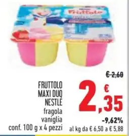 Conad Fruttolo maxi duo NESTLE offerta