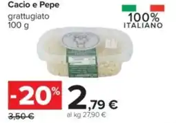 Carrefour Iper Cacio e pepe grattugiato offerta