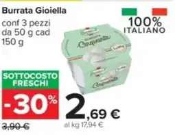 Carrefour Iper Burrata gioiella offerta