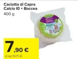 Caciotta di capra calcio 10 + boccea