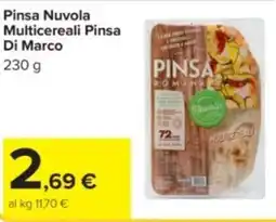 Carrefour Iper Pinsa nuvola multicereali pinsa di marco offerta