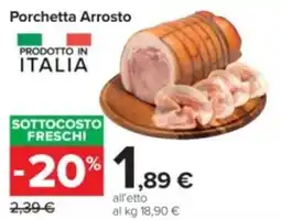 Carrefour Iper Porchetta arrosto offerta