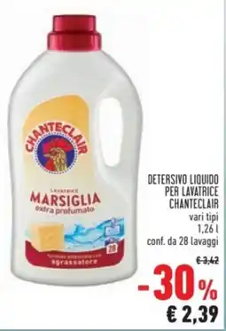 Conad Detersivo liquido per lavatrice CHANTECLAIR offerta