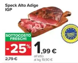 Carrefour Iper Speck alto adige igp offerta