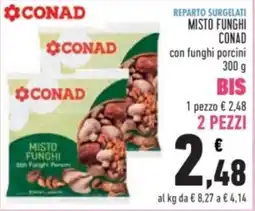 Conad MISTO FUNGHI CONAD con funghi porcini offerta