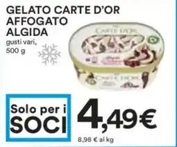 Coop Gelato carte d'or affogato ALGIDA offerta