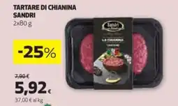 Coop Unicoop Tirreno Tartare di chianina SANDRI offerta