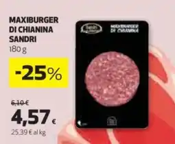 Maxiburger di chianina SANDRI