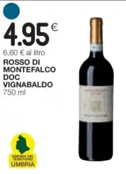 Coop Centro Italia Rosso di montefalco doc vignabaldo offerta