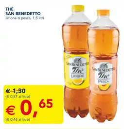 Esselunga THÈ SAN BENEDETTO limone o pesca offerta