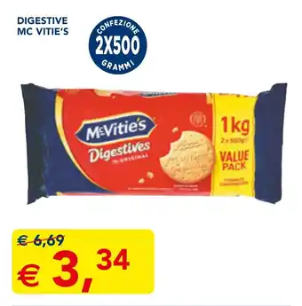 Esselunga Digestive MC VITIE'S offerta