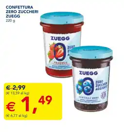 Esselunga Confettura zero zuccheri ZUEGG offerta