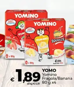 Coop Superstore Radenza YOMO Yomino Fragola/Banana offerta