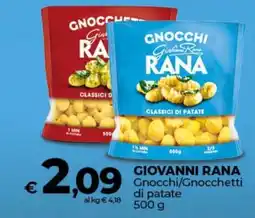 Coop Superstore Radenza GIOVANNI RANA Gnocchi/Gnocchetti di patate offerta