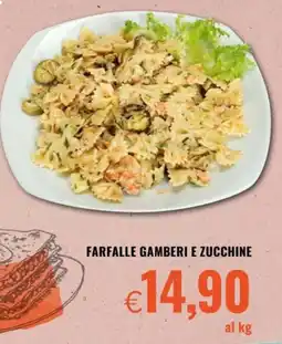 Famila Farfalle gamberi e zucchine offerta