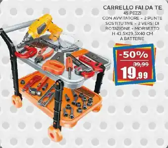 Happy Casa Carrello Fai Da Te 45 pezzi offerta