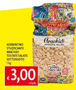 Famila Sorrentino stuzzicante arachidi tostate salate sottovuoto offerta