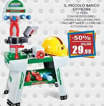 Happy Casa Il Piccolo Banco Officina 37 pezzi offerta